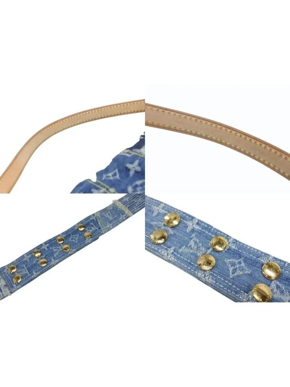 Louis Vuitton Patchwork Posty Messenger Bag Monogram Denim Blue